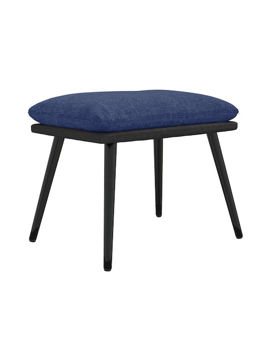 Scaune Taburet de picior Tapițat cu Piele Ecologică Albastru 45x29.5x39buc
