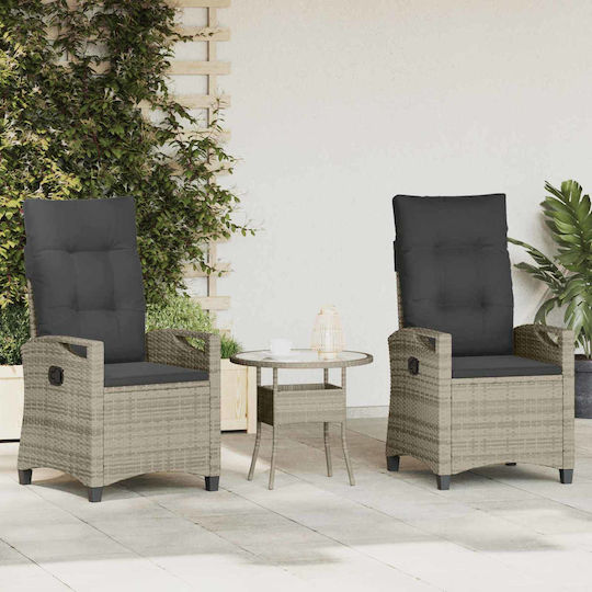 Scaun Gri Deschis 2 Buc 56x60x112 cm Scaun Gri Deschis 2 Buc 56x60x112 cm