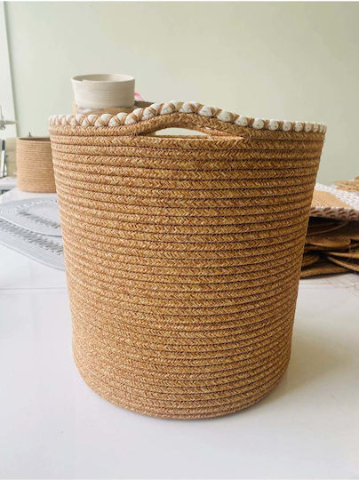 SteweHome Wicker Brown Storage Basket 30x30cm