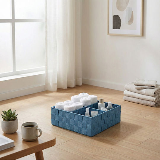 SteweHome Plastic Multicolour Storage Basket 26x26x26cm