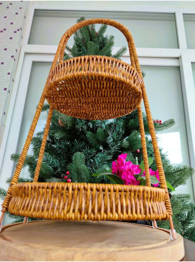 SteweHome Plastic Brown Storage Basket 4lt