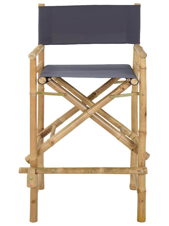 Wooden Director Chair Brown 2 Pieces