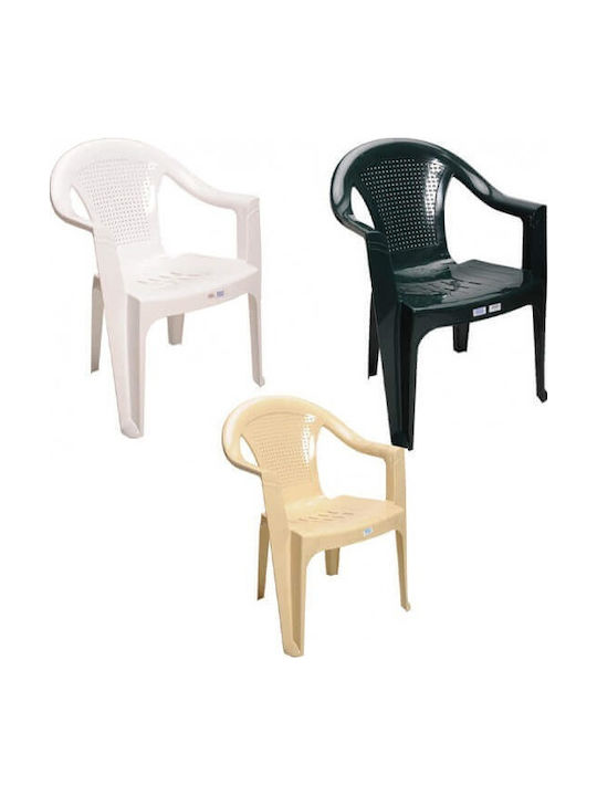 Outdoor Plastic Chair Various Colours 58x58x79cm