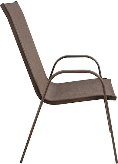 Outdoor Chair Metallic CH-ZS6420BR-CHO Choco 56x68x93cm