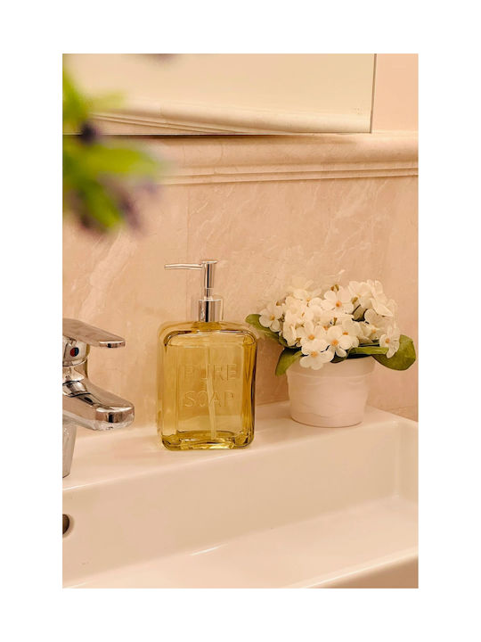 SteweHome Dispenser Κουζίνας Γυάλινο Κίτρινο 500ml
