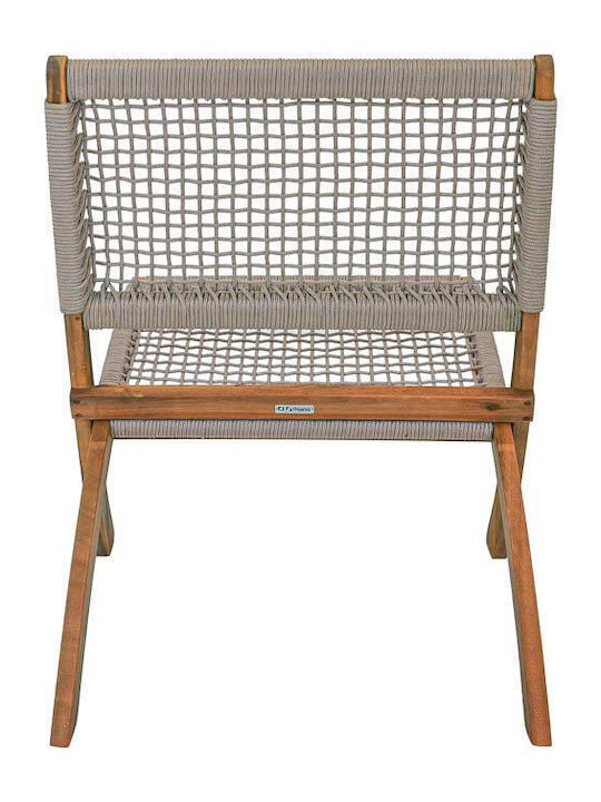 Fylliana Gartenstühle Hölzernes Beige 72x60x75cm