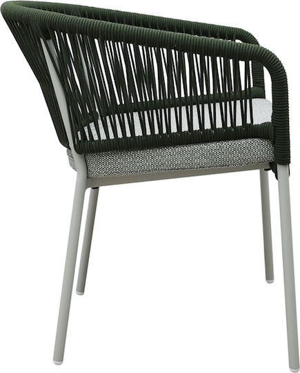 Outdoor Chair Metallic Tondo Off White 62x57x80cm