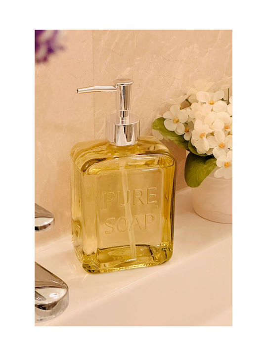 SteweHome Dispenser Κουζίνας Γυάλινο Κίτρινο 500ml