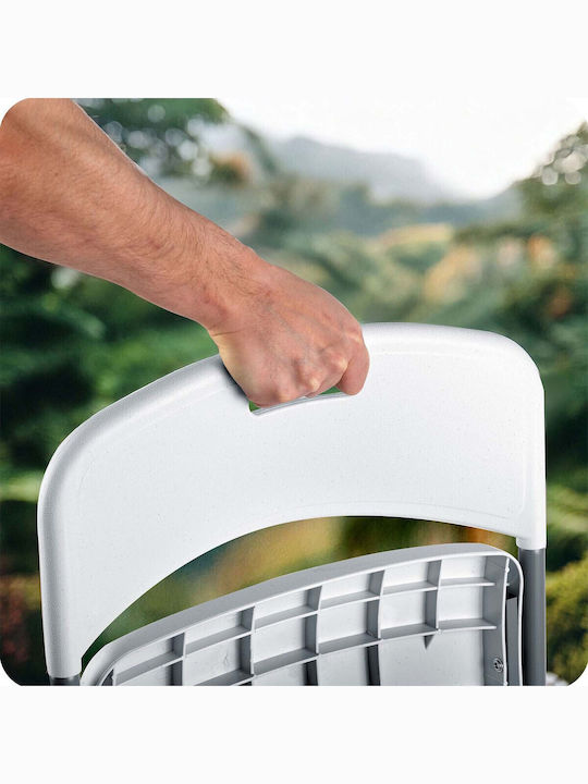 Scaun de catering Plastic Alb 2buc 46x50x80cm