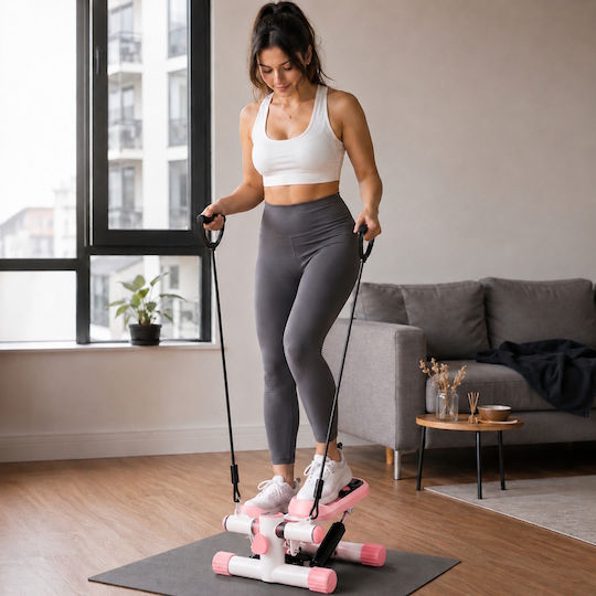 Coowoo CardioRise Mini Stepper mit Widerstandsbändern