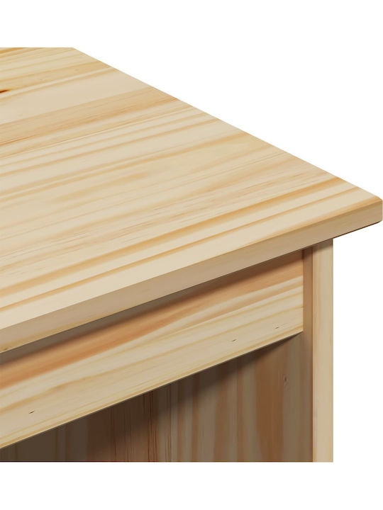 vidaXL Schreibtisch Moss aus Massivholz Braun 112x50x75cm