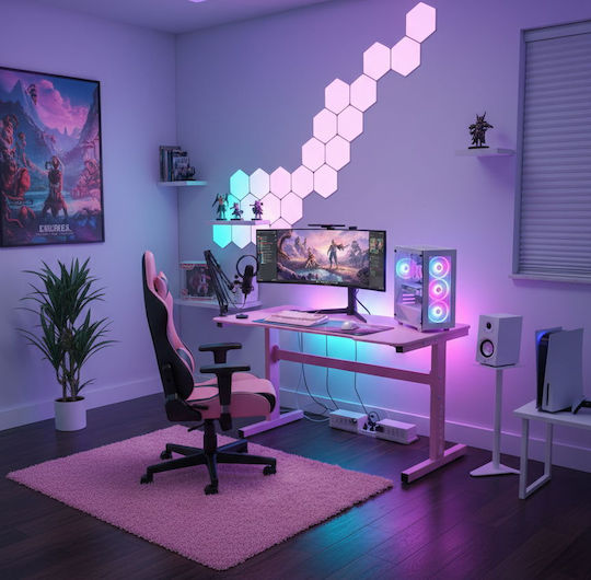 Γραφείο Gaming Raptor Falcon 120x60x75εκ. Roz