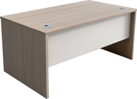 Pakketo Schreibtisch Armadi Holz Weiß 150x75x75cm