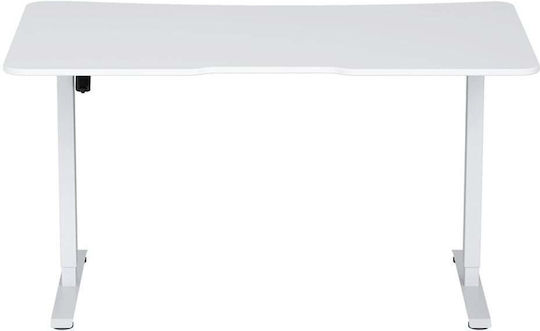 Anda Seat Ηλεκτρικό Γραφείο Xtreme-E White με Μεταλλικά Πόδια & Ρυθμιζόμενο Ύψος 140x75x71εκ.