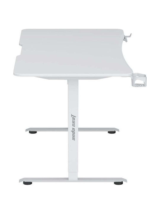 Anda Seat Ηλεκτρικό Γραφείο Xtreme-E White με Μεταλλικά Πόδια & Ρυθμιζόμενο Ύψος 140x75x71εκ.