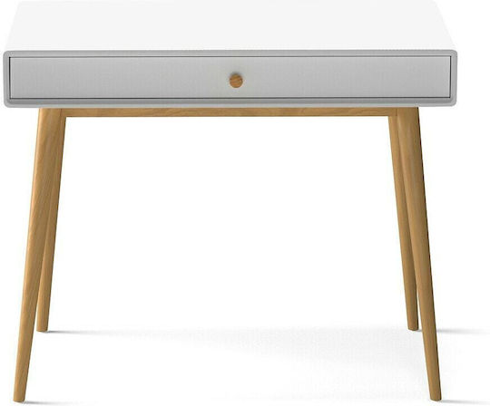 Schreibtisch Jimi 90x53x75cm White / Natural Schreibtisch Jimi 90x53x75cm White / Natural