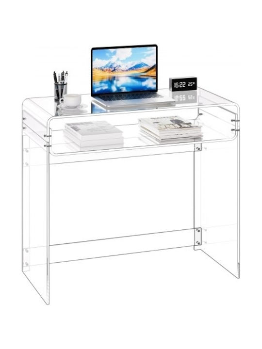 Desk Glass Transparent 85x40x75cm