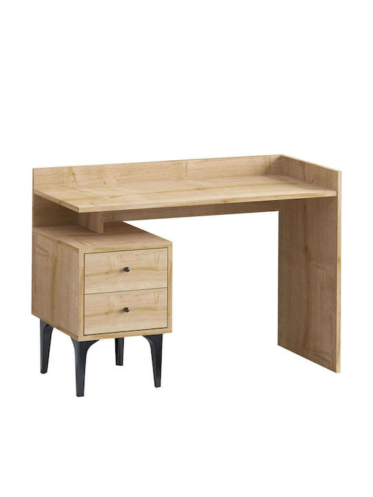 Birou Puuk Din Lemn Stejar-Negru 100x45x80 cm