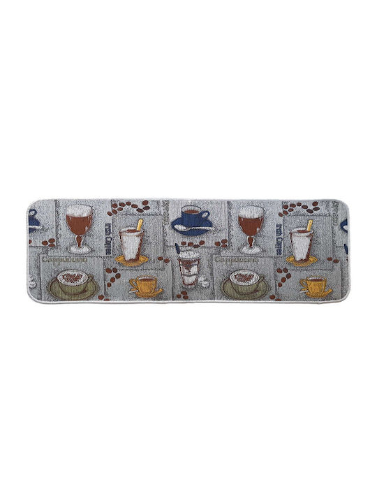 Sdim Kitchen Mat Non-Slip Collage 6502 Grey 50x150cm