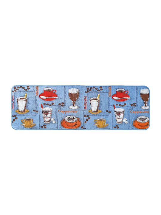 Sdim Kitchen Mat Non-Slip Collage 6501 Blue 50x150cm
