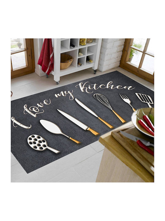 Dimcol Kitchen 256 Χαλάκι Κουζίνας Διάδρομος με Αντιολισθητικό Υπόστρωμα Multi 80x200εκ.