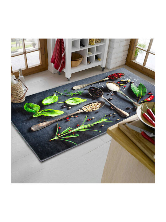 Dimcol Spices 245 Küchenmatte für den Flur mit rutschfestem Unterlage Gray 67x150εκ.