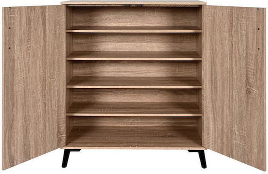 Wooden Shoe Organizer Beige 75x32x92cm