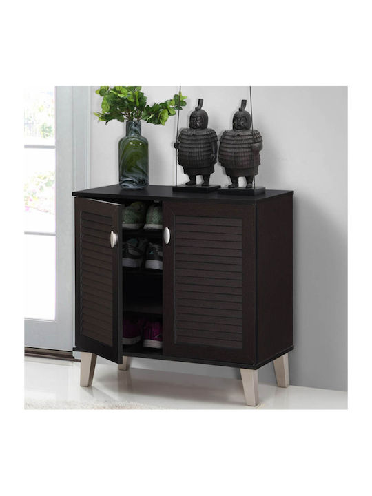 Ξύλινη Παπουτσοθήκη FP-01 με 4 Ράφια Wenge Μ75xΠ36.8xΥ74.5cm