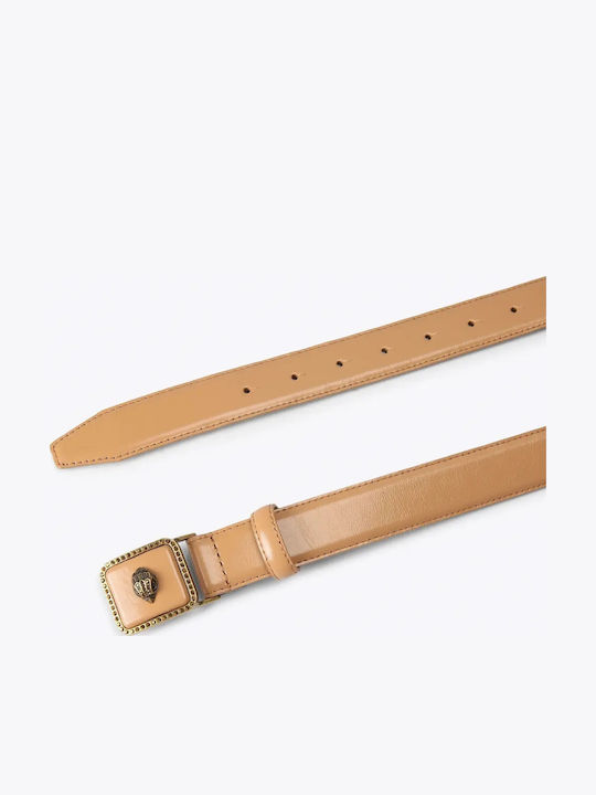 Kurt Geiger Leather Women's Belt Tabac Brown