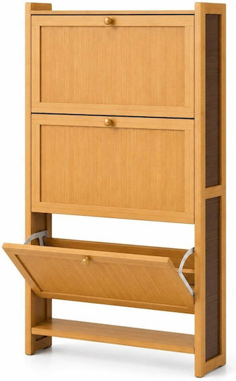 Schuhschrank aus Bambus 70x17x120cm