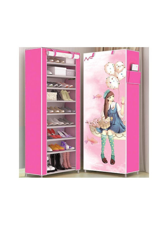 Fabric Shoe Organizer for Girls 30x60x160cm