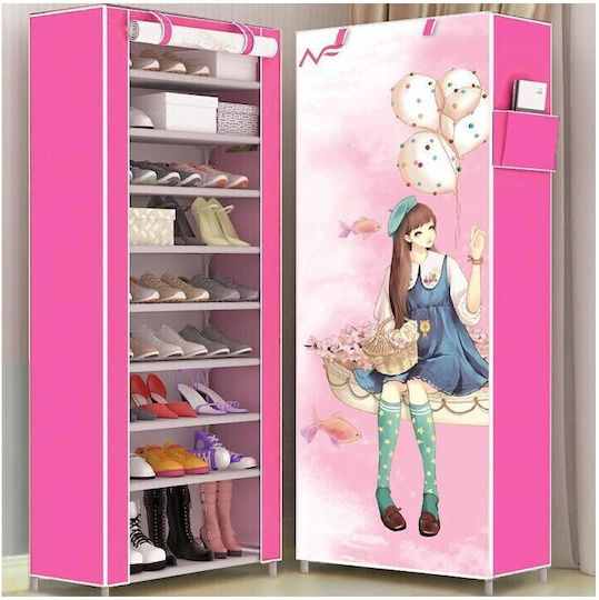 Fabric Girl Shoe Organizer 30x60x160cm 21792-700-50-46 Fabric Girl Shoe Organizer 30x60x160cm 21792-700-50-46