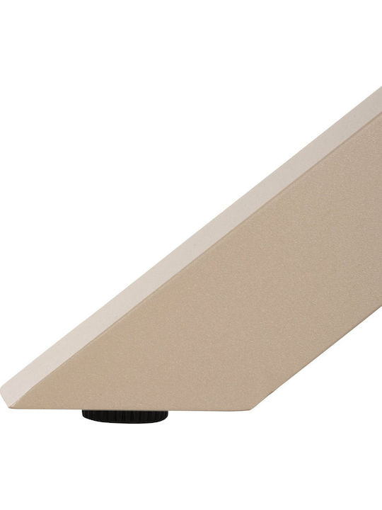 Masă De Exterior Polywood Cu Ramă Din Aluminiu Culoare Șampanie 120x120cm