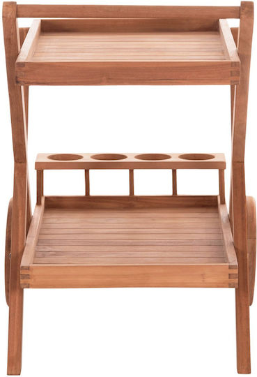 Wood Garden & Terrace Table Natural 86x56x80cm