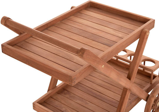 Wood Garden & Terrace Table Natural 86x56x80cm