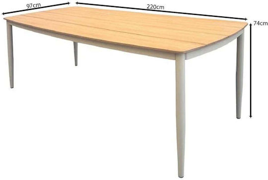 Τραπέζι Benefit 220x97x74 Καφέ Τραπέζι Benefit 220x97x74 Καφέ