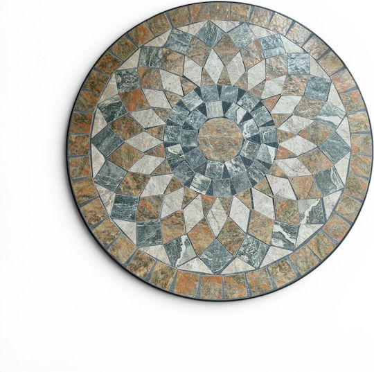 Masă Pentru Spații Exterioare Mici Cu Ramă Metalică 60x60x75cm