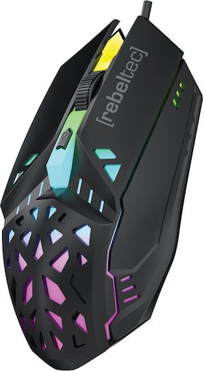 Rebeltec Shark RGB Gaming Mouse Black