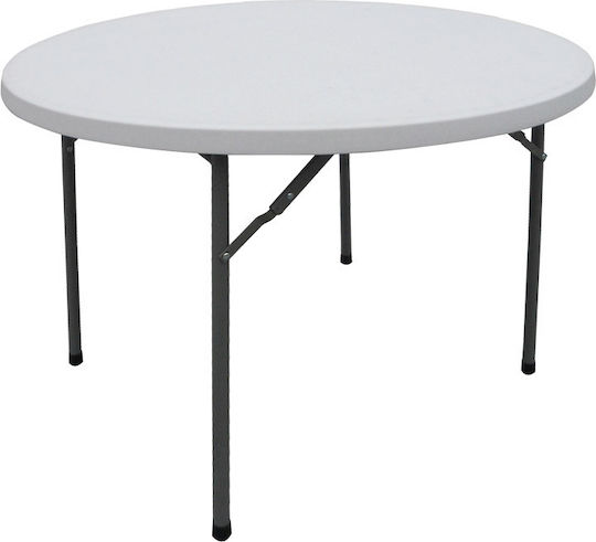 Table Catering Comfort Foldable 120x120x74cm White shade