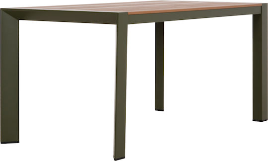 Garten- und Terrassentisch Aluminium Goya 160x80x75cm