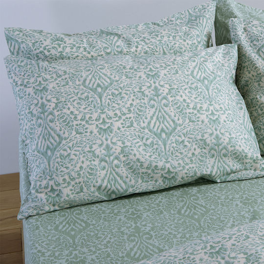 Nef-Nef Homeware Homeware Pillowcase with Envelope Cover Green 52x72cm