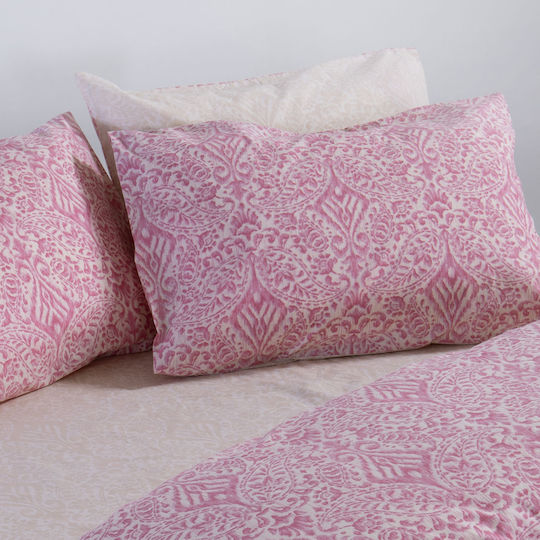 Nef-Nef Homeware Homeware Μαξιλαροθήκη με Φάσα Berry 52x72εκ.