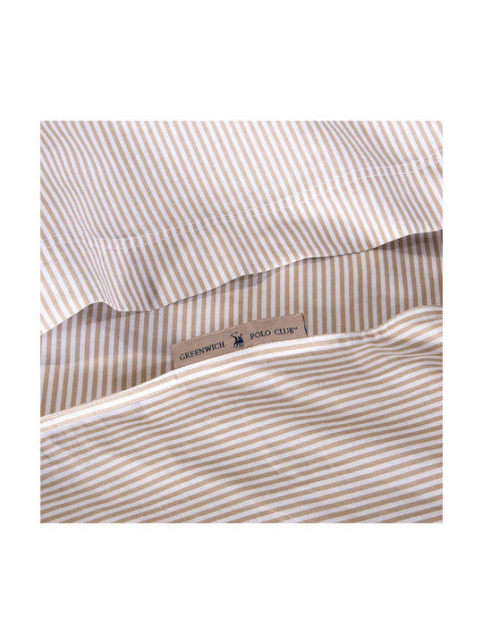 Greenwich Polo Club 2389 Oxford Pillowcase Set Taupe 50x70cm