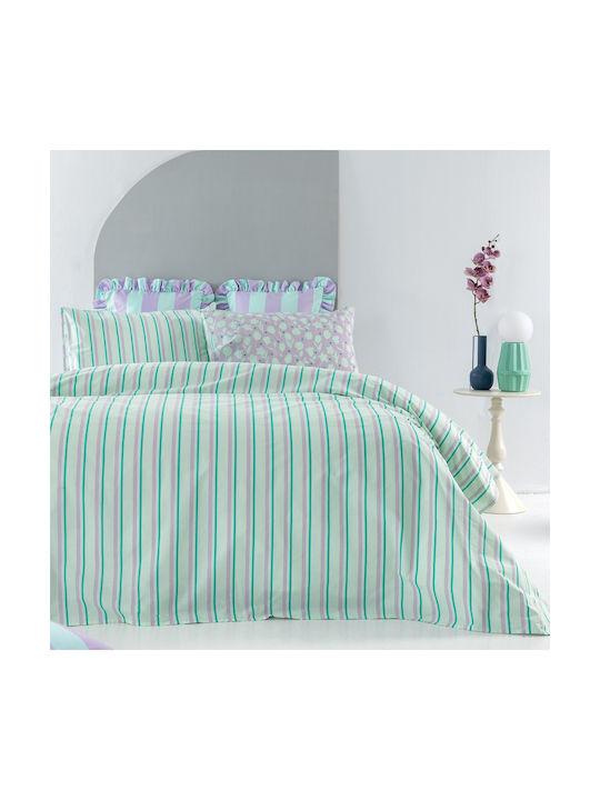 Palamaiki Set Pillowcases with Envelope Cover Green 52x72cm