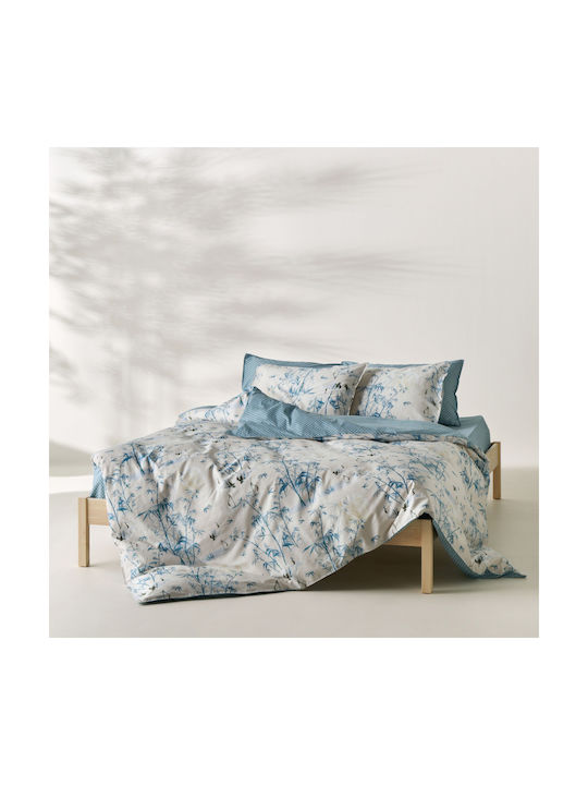 Kentia Shizen Kissenbezüge Oxford Blau 50x70cm