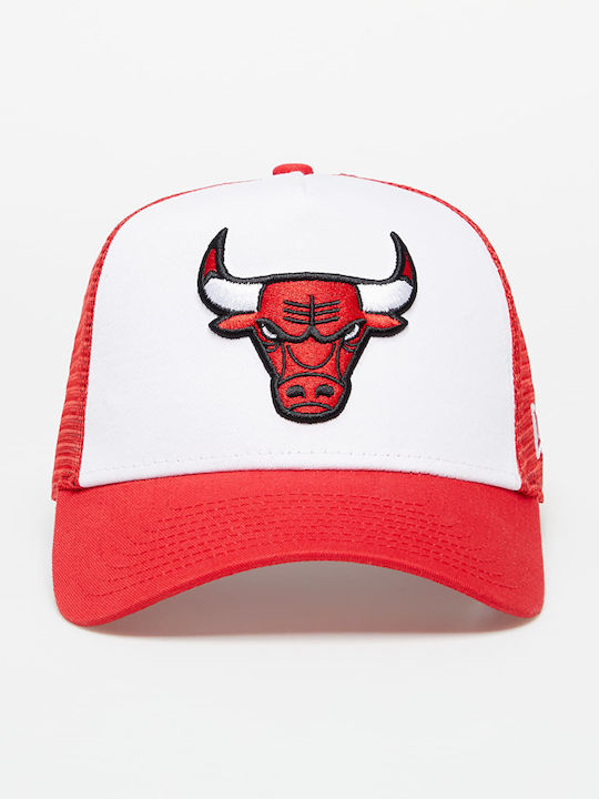 Chicago Bulls Men's Trucker Cap Red/ White