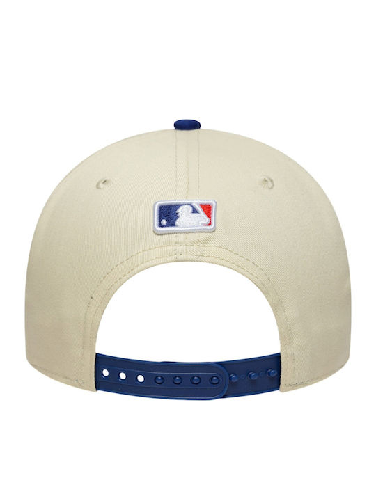 New Era La Dodgers Mlb Light Beige 9forty M-crown Cap Jockey Beige