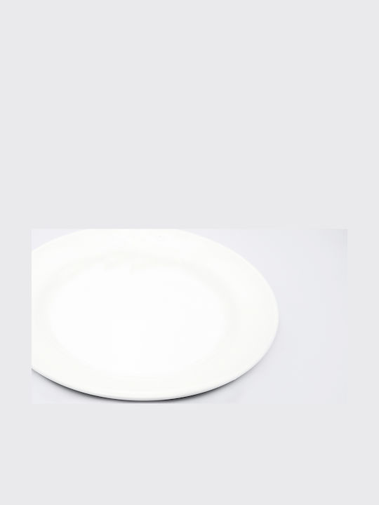 Svim Shallow Plastic White Plate 23cm 6 Pieces