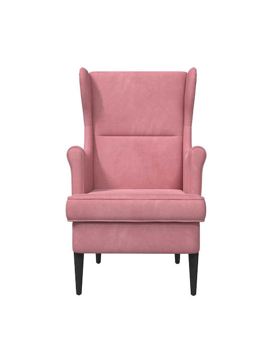 Sessel Samt Rosa 65x79x100cm