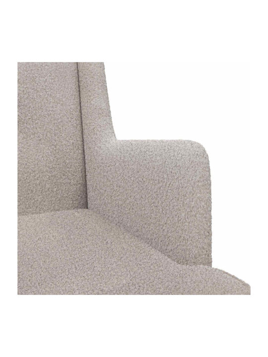 Rocking Armchair Light Gray 62x80x85cm